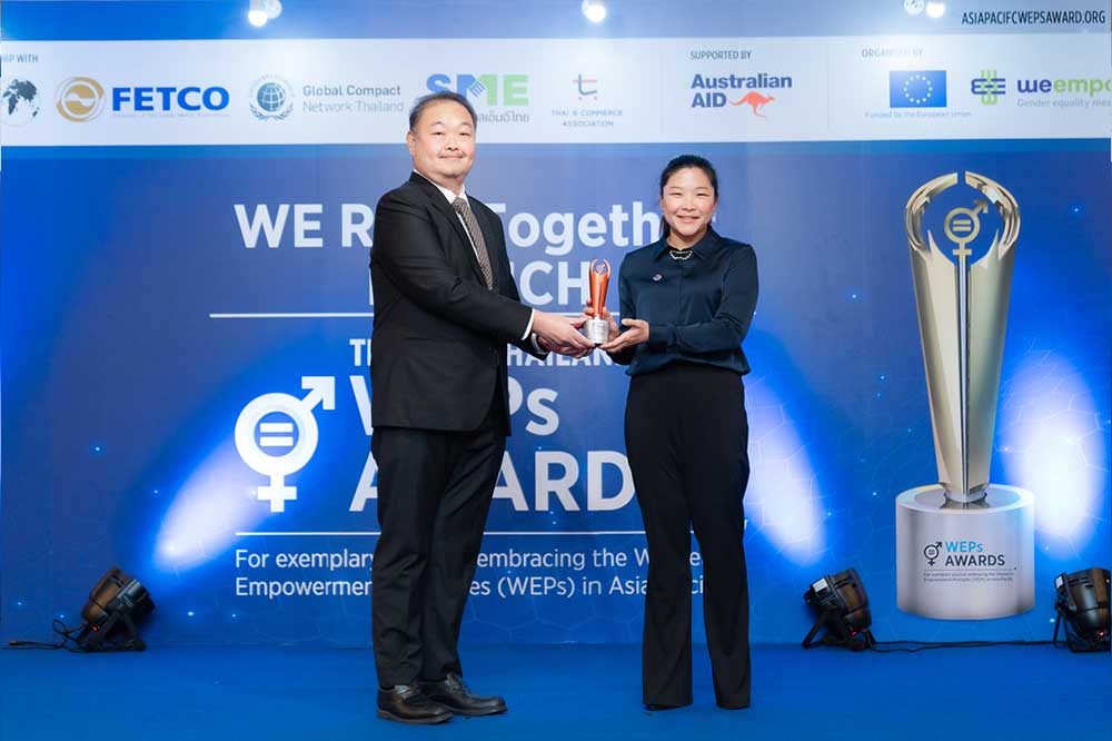 บริษัท เก้ามงคล กรุ๊ป ได้รับรางวัล UN Women 2022 Thailand WEPs Awards สาขาสถานที่ทำงานที่มีความเท่าเทียมทางเพศ